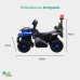 Carro Elétrico Infantil Policial 6v Frente/Ré Maxi Toys - AZUL