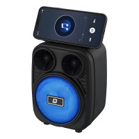 Caixinha De Som Bluetooth Com Radio Fm E Entrada Usb Pendrive Amby Portatil 110/220v
