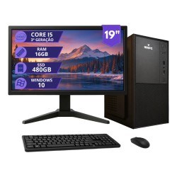 Pc Computador Completo Intel I5 16gb Ssd 480gb Monitor 19 16 Gb