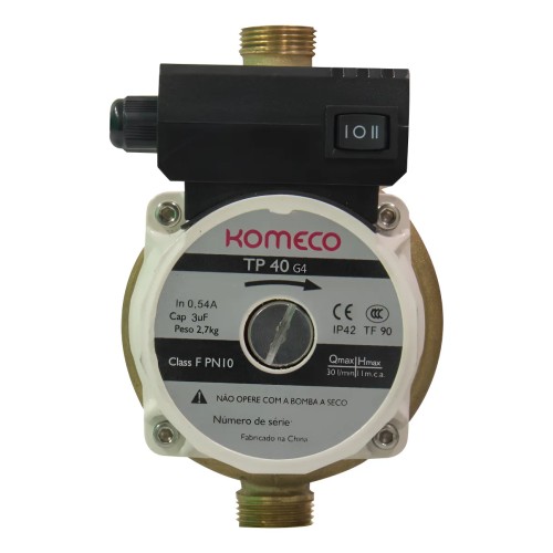 Bomba Pressurizador De Água 220v Komeco Tp40 G4 120w Bronze 220v