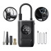 Compressor Calibrador De Pneus Calibrador B&G Portátil Mini Digital Carro Bike Sem Fio Cor Preto Com Powerbank