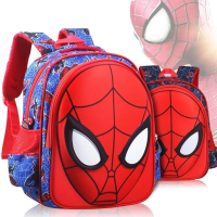 Desenho Animado Spiderman 3D Schoolbag Kindergarten Boy 3-6 Anos De Idade Alunos Do Ensino Fundamental De 1-5 À Prova D'água