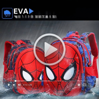 Desenho Animado Spiderman 3D Schoolbag Kindergarten Boy 3-6 Anos De Idade Alunos Do Ensino Fundamental De 1-5 À Prova D'água